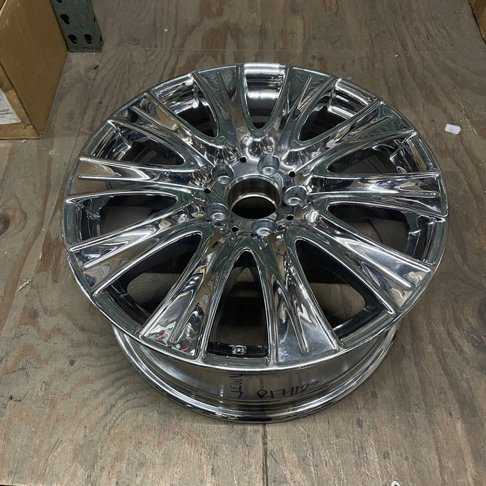 18" MERCEDES S-CLASS 14 222 Type; S550, 18x8 Original OEM Wheel Rim - CHROME - View 7