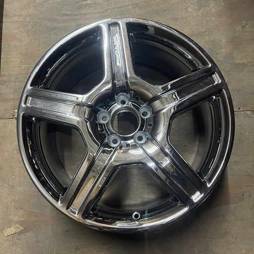 19" MERCEDES S-CLASS 07 221 Type; S550, 19x8.5, 5 spoke Original OEM Wheel Rim - - Additional View