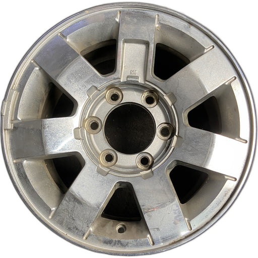 16" HUMMER H3 06 , 7 single spoke Original OEM Wheel Rim - CHROME - Front View