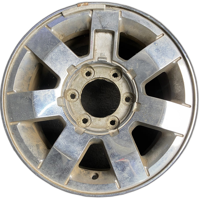 16" HUMMER H3 06 , 7 single spoke Original OEM Wheel Rim - CHROME - Front View