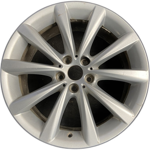 18" 640i GT 18-19 18x8, 5 spoke, Original OEM Wheel Rim - SILVER - Front View