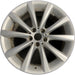 18" 640i GT 18-19 18x8, 5 spoke, Original OEM Wheel Rim - SILVER - Front View