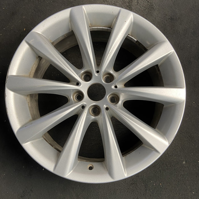 18" 640i GT 18-19 18x8, 5 spoke, Original OEM Wheel Rim - SILVER - Additional View