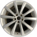 18" 640i GT 18-19 18x8, 5 spoke, Original OEM Wheel Rim - SILVER - Front View