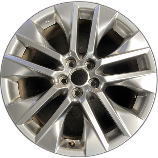 19" RAV4 19-20 19x7.5 , , inlay Original OEM Wheel Rim - HYPER SILVER - Front View