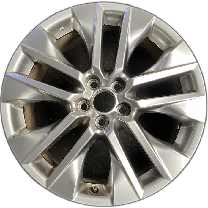 19" RAV4 19-20 19x7.5 , , inlay Original OEM Wheel Rim - HYPER SILVER - Front View
