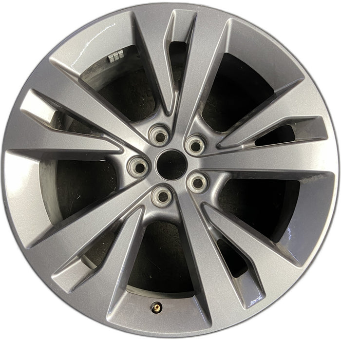 20" EXPLORER 20-21 20x8, , , face with pockets Original OEM Wheel Rim - GREY - Front View