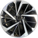 20" OUTLANDER 22-24 20x8, Original OEM Wheel Rim - MACHINED BLACK - Front View