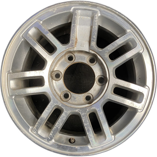 16" HUMMER H3 06 , 7 double spoke, satin finish Original OEM Wheel Rim - - Front View
