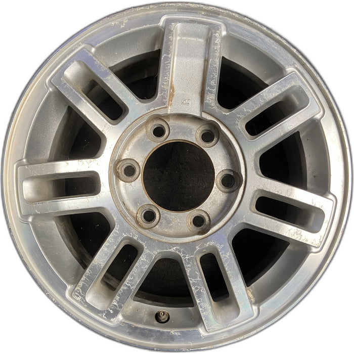 16" HUMMER H3 06 , 7 double spoke, satin finish Original OEM Wheel Rim - - Front View