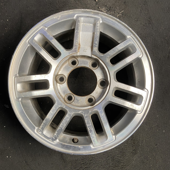 16" HUMMER H3 06 , 7 double spoke, satin finish Original OEM Wheel Rim - - Additional View