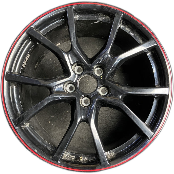 20" CIVIC 17-20 20x8.5 , Original OEM Wheel Rim - BLACK - Front View