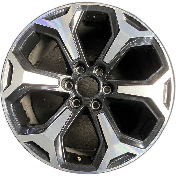 20" YUKON 25-26 20x9, 6 spoke, carbon flash Original OEM Wheel Rim - MACHINED - Front View