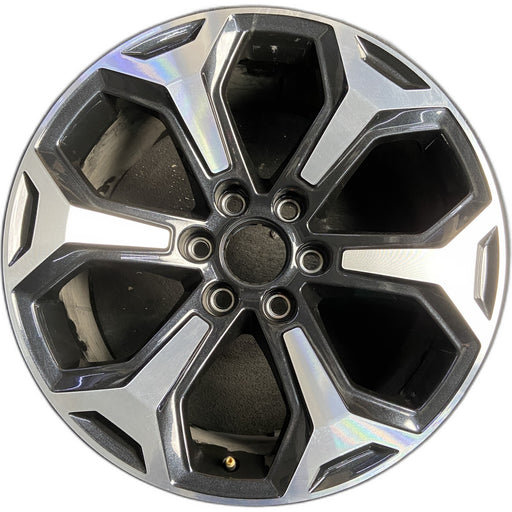 20" YUKON 25-26 20x9, 6 spoke, carbon flash Original OEM Wheel Rim - MACHINED - Front View