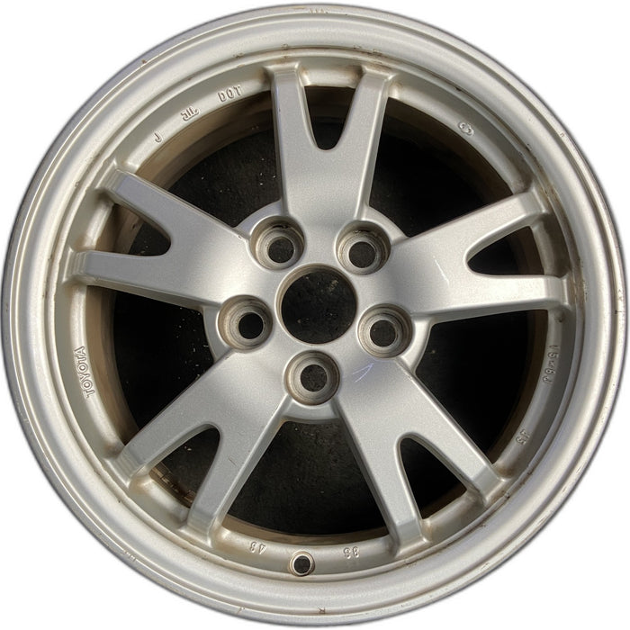 15" PRIUS 10-11 15x6 , Original OEM Wheel Rim - SILVER - Front View