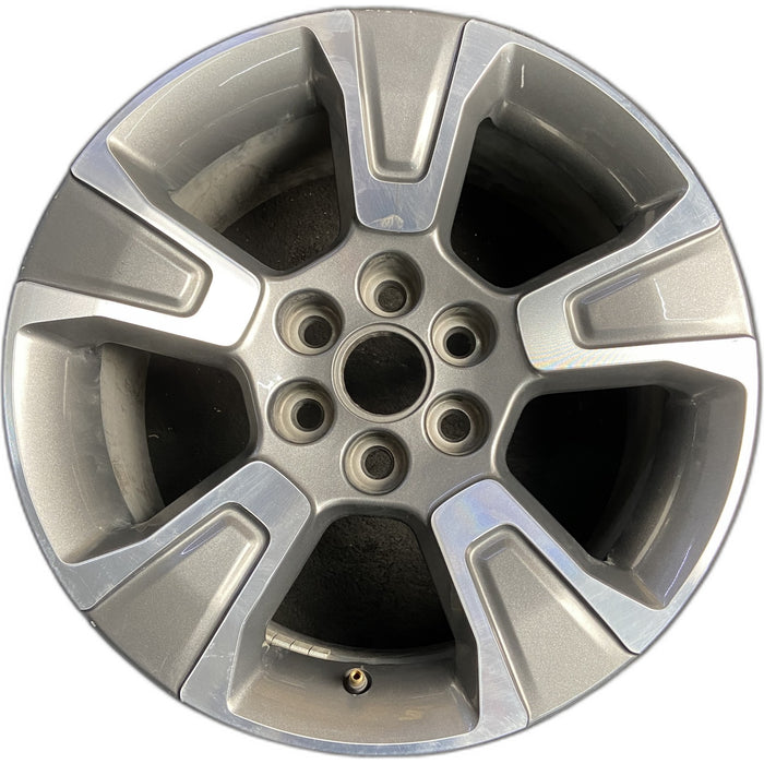 17" COLORADO 15-16 17x8, , opt R28 Original OEM Wheel Rim - MACHINED GREY - Front View