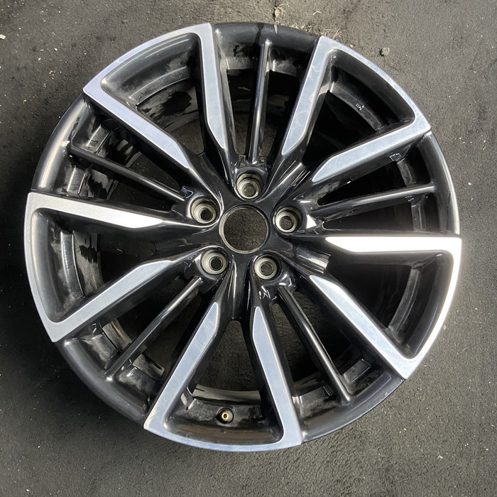 19" ACCORD 23-26 19x8.5 , , triple spoke Original OEM Wheel Rim - MACHINED BLACK - Additional View