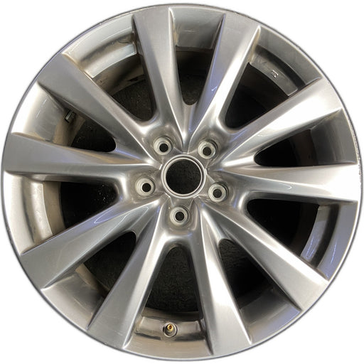 18" MAZDA 3 19-22 18x7 , 10 spoke, metallic Original OEM Wheel Rim - SILVER - Front View