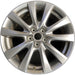 18" MAZDA 3 19-22 18x7 , 10 spoke, metallic Original OEM Wheel Rim - SILVER - Front View