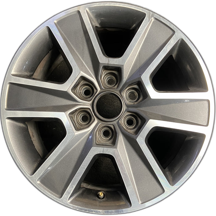 18" FORD F150 PICKUP 15-16 18x7.5, aluminum, 6 spoke, face with spoke pockets - Front View