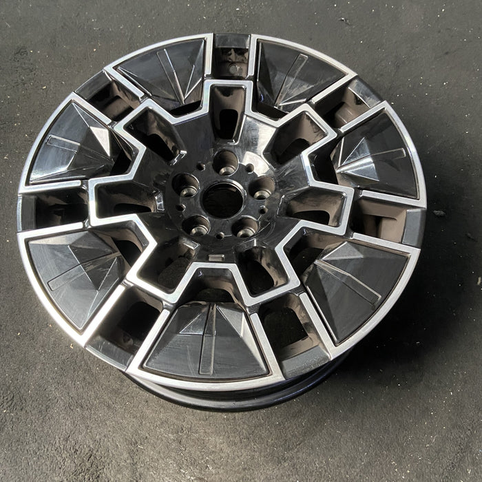 19" BMW 430i 25-26 19x8.5, 7 spoke Original OEM Wheel Rim - MACHINED BLACK - View 8