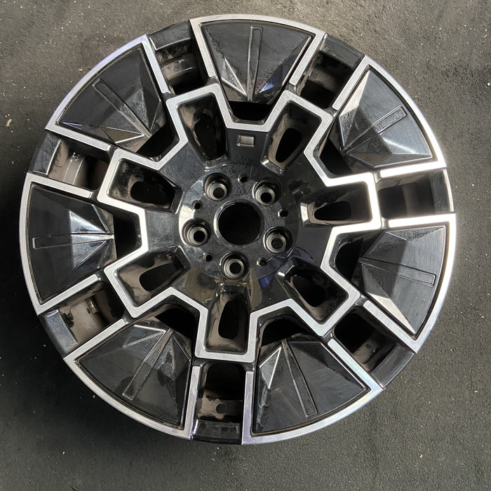 19" BMW 430i 25-26 19x9, 7 spoke Original OEM Wheel Rim - MACHINED BLACK - Additional View