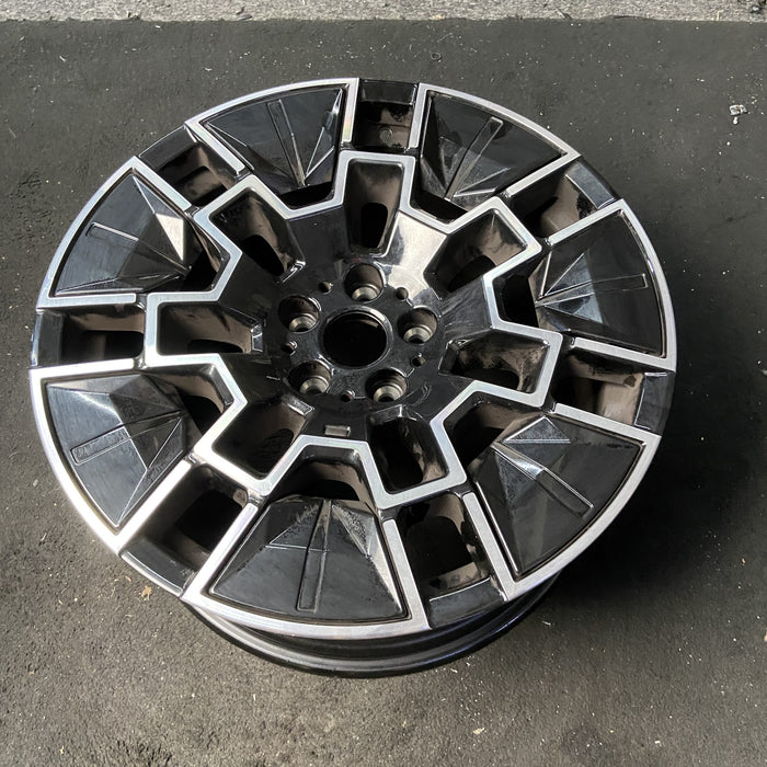 19" BMW 430i 25-26 19x9, 7 spoke Original OEM Wheel Rim - MACHINED BLACK - View 8