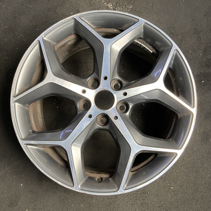 18" BMW X1 16-20 18x7.5 , , solid Y spoke Original OEM Wheel Rim - MACHINED - Additional View