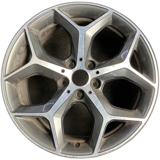 18" BMW X1 16-20 18x7.5 , , solid Y spoke Original OEM Wheel Rim - MACHINED - Front View