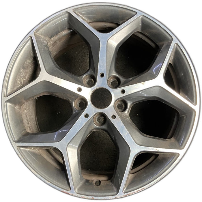 18" BMW X1 16-20 18x7.5 , , solid Y spoke Original OEM Wheel Rim - MACHINED - Front View