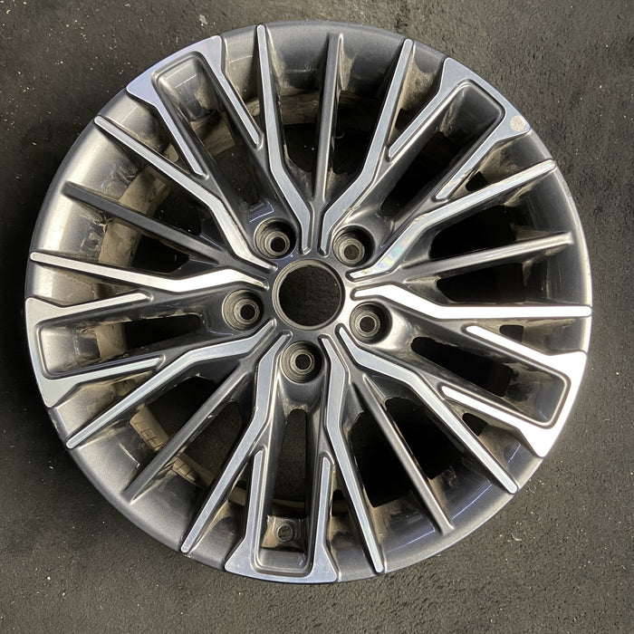 17" FORTE 22-24 17x7 , 25 spoke Original OEM Wheel Rim - MACHINED CHARCOAL - Additional View
