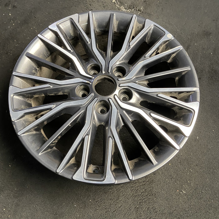 17" FORTE 22-24 17x7 , 25 spoke Original OEM Wheel Rim - MACHINED CHARCOAL - View 7