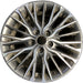 17" FORTE 22-24 17x7 , 25 spoke Original OEM Wheel Rim - MACHINED CHARCOAL - Front View