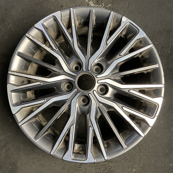 17" FORTE 22-24 17x7 , 25 spoke Original OEM Wheel Rim - MACHINED CHARCOAL - Additional View