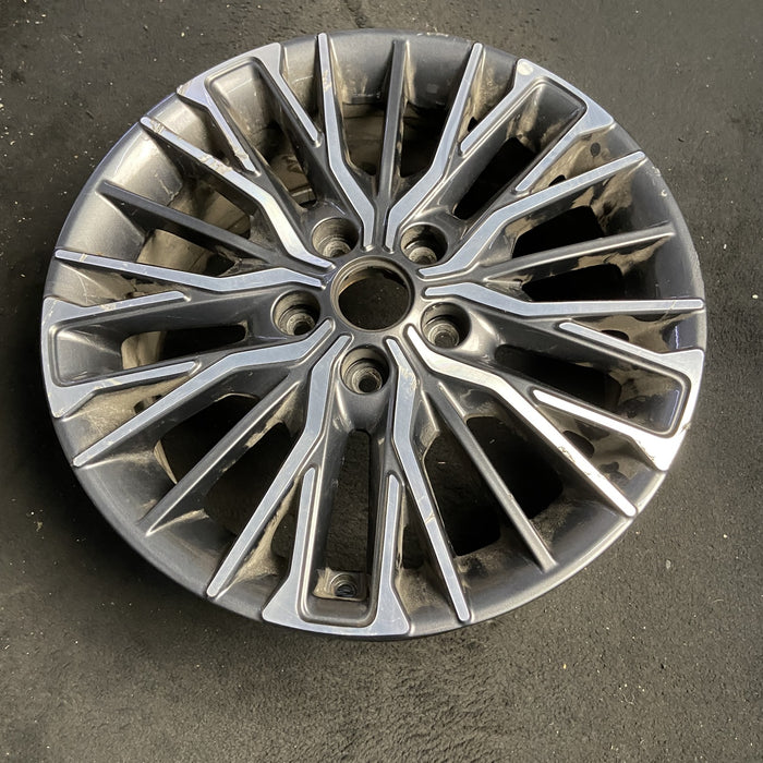 17" FORTE 22-24 17x7 , 25 spoke Original OEM Wheel Rim - MACHINED CHARCOAL - View 7