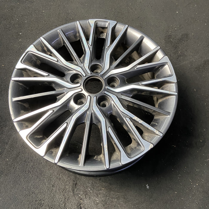17" FORTE 22-24 17x7 , 25 spoke Original OEM Wheel Rim - MACHINED CHARCOAL - View 8