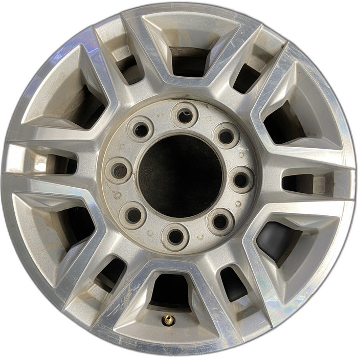 17" SIERRA 2500 PICKUP 20-24 17x7.5, aluminum Original OEM Wheel Rim - MACHINED - Front View