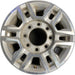 17" SIERRA 2500 PICKUP 20-24 17x7.5, aluminum Original OEM Wheel Rim - MACHINED - Front View