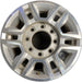 17" SIERRA 2500 PICKUP 20-24 17x7.5, aluminum Original OEM Wheel Rim - MACHINED - Front View