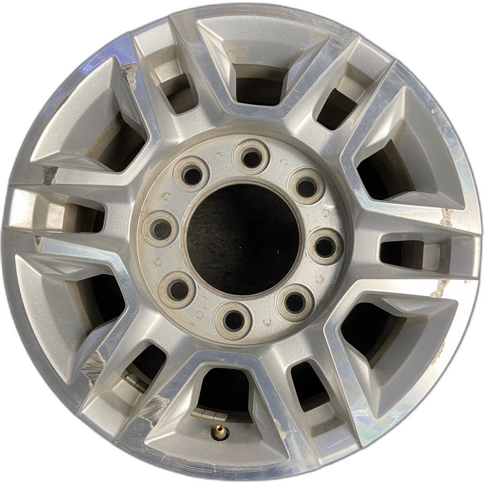 17" SIERRA 2500 PICKUP 20-24 17x7.5, aluminum Original OEM Wheel Rim - MACHINED - Front View