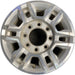 17" SIERRA 2500 PICKUP 20-24 17x7.5, aluminum Original OEM Wheel Rim - MACHINED - Front View