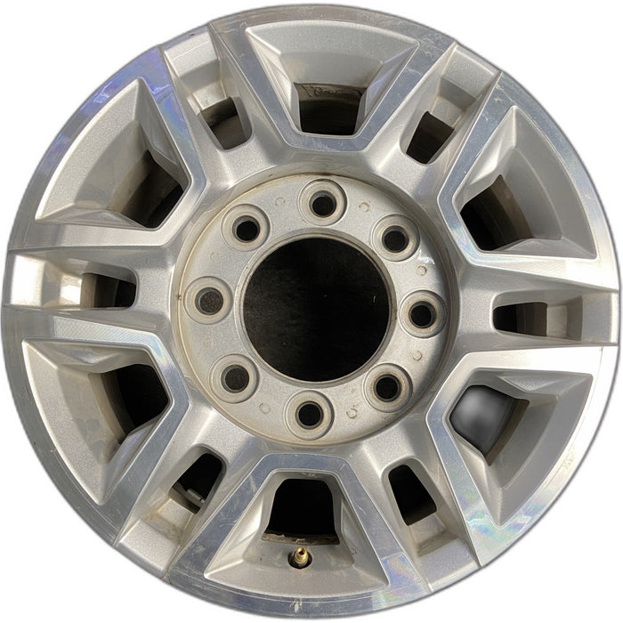 17" SIERRA 2500 PICKUP 20-24 17x7.5, aluminum Original OEM Wheel Rim - MACHINED - Front View