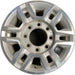17" SIERRA 2500 PICKUP 20-24 17x7.5, aluminum Original OEM Wheel Rim - MACHINED - Front View