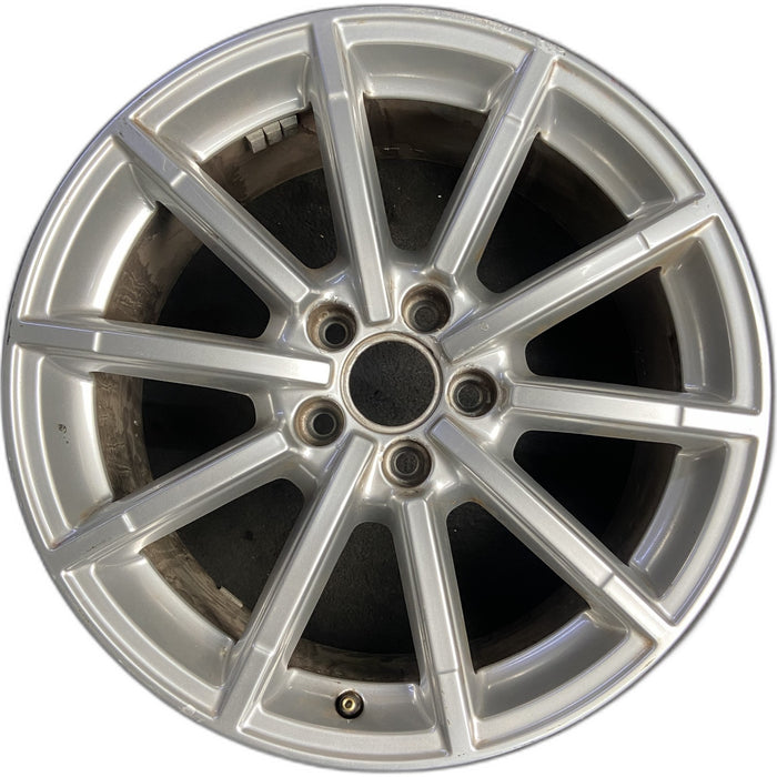 18" AUDI A4 14 18x8 , , straight spoke Original OEM Wheel Rim - Front View