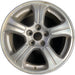 18" PILOT 12-14 18x7.5 , 5 spoke Original OEM Wheel Rim - MACHINED SILVER - Front View