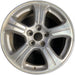 18" PILOT 12-14 18x7.5 , 5 spoke Original OEM Wheel Rim - MACHINED SILVER - Front View
