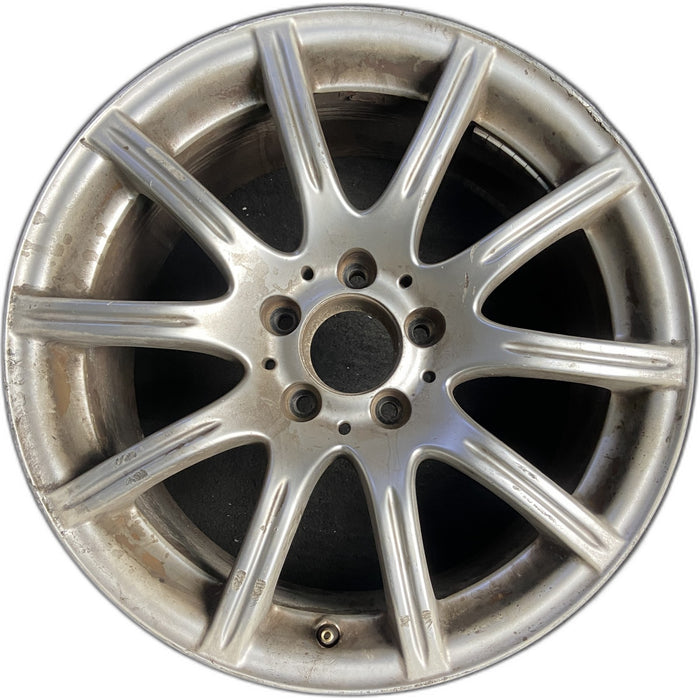 17" MERCEDES SLK 05-07 171 Type; SLK350, 17x8.5 , 10 spoke Original OEM Wheel - Front View