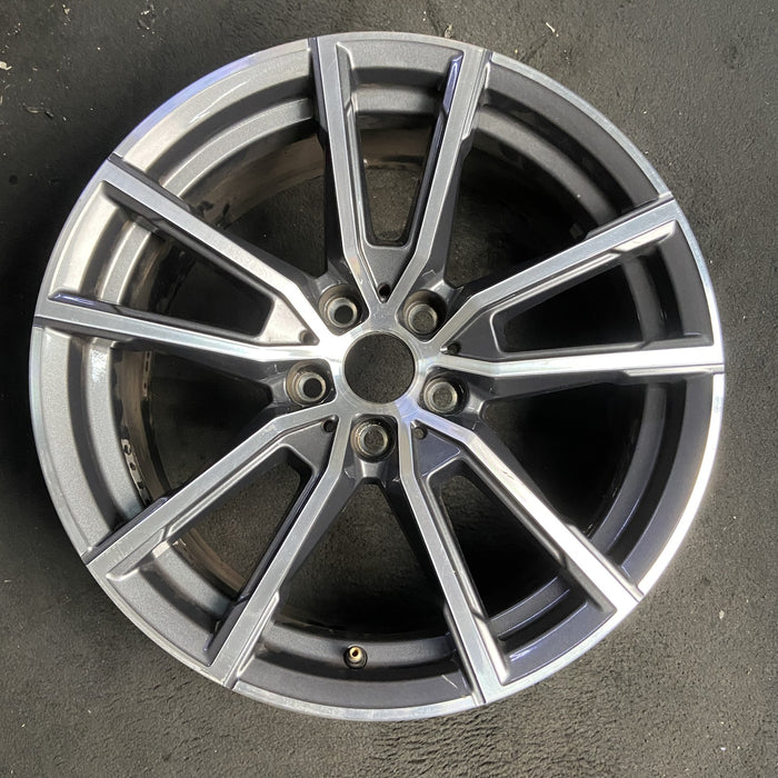 18" BMW 230i 22-26 18x7.5, , U spoke Original OEM Wheel Rim - MACHINED CHARCOAL - Additional View