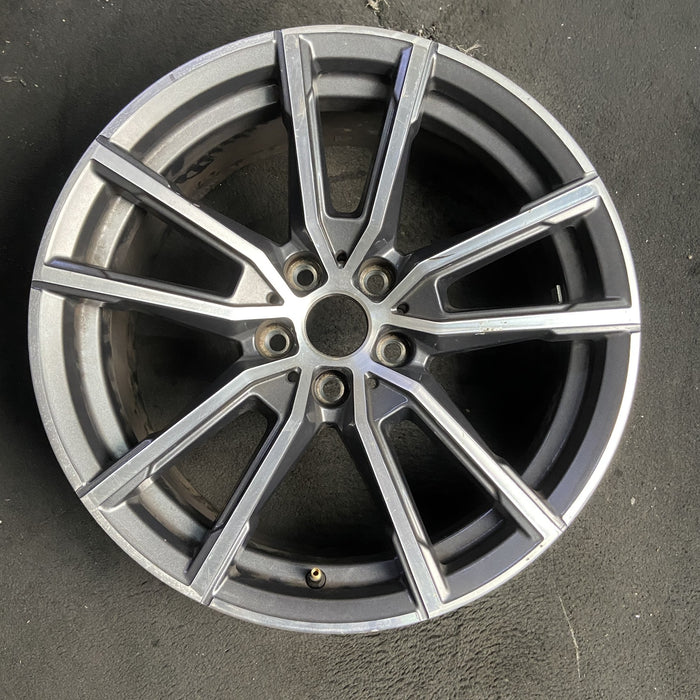 18" BMW 230i 22-26 18x7.5, , U spoke Original OEM Wheel Rim - MACHINED CHARCOAL - Additional View