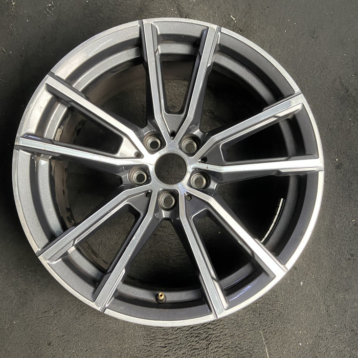18" BMW 230i 22-26 18x7.5, , U spoke Original OEM Wheel Rim - MACHINED CHARCOAL - Additional View
